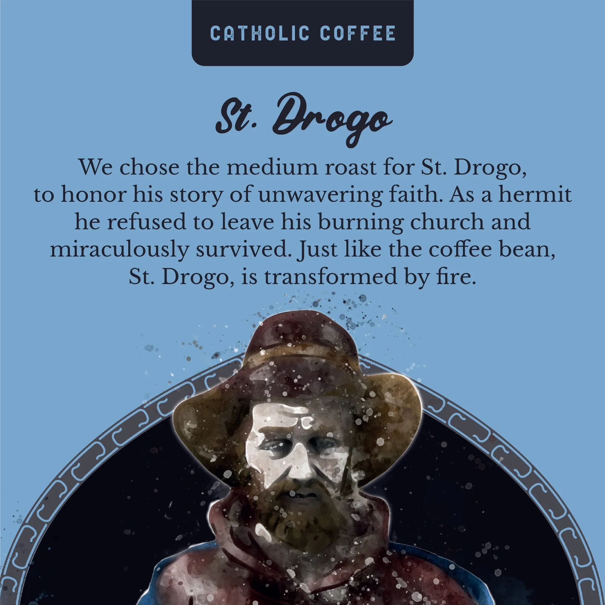St. Drogo Ethiopian Medium Roast Coffee - 12 oz. Bag - Image 3