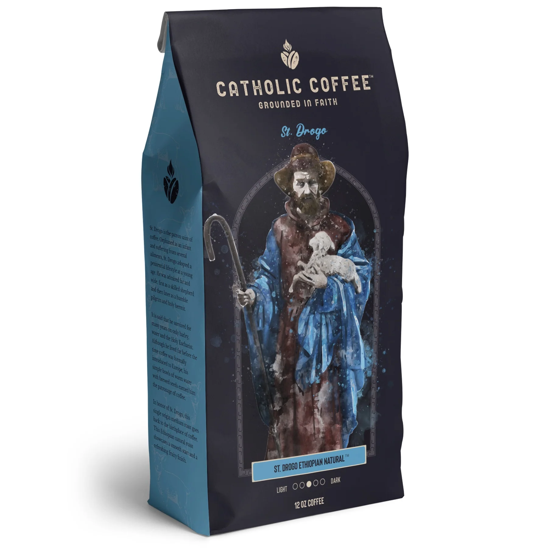 St. Drogo Ethiopian Medium Roast Coffee - 12 oz. Bag - Image 4
