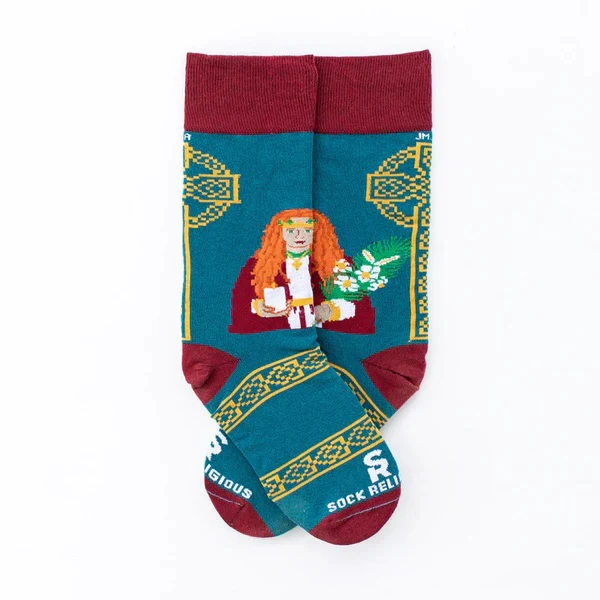 St. Dymphna Adult Socks