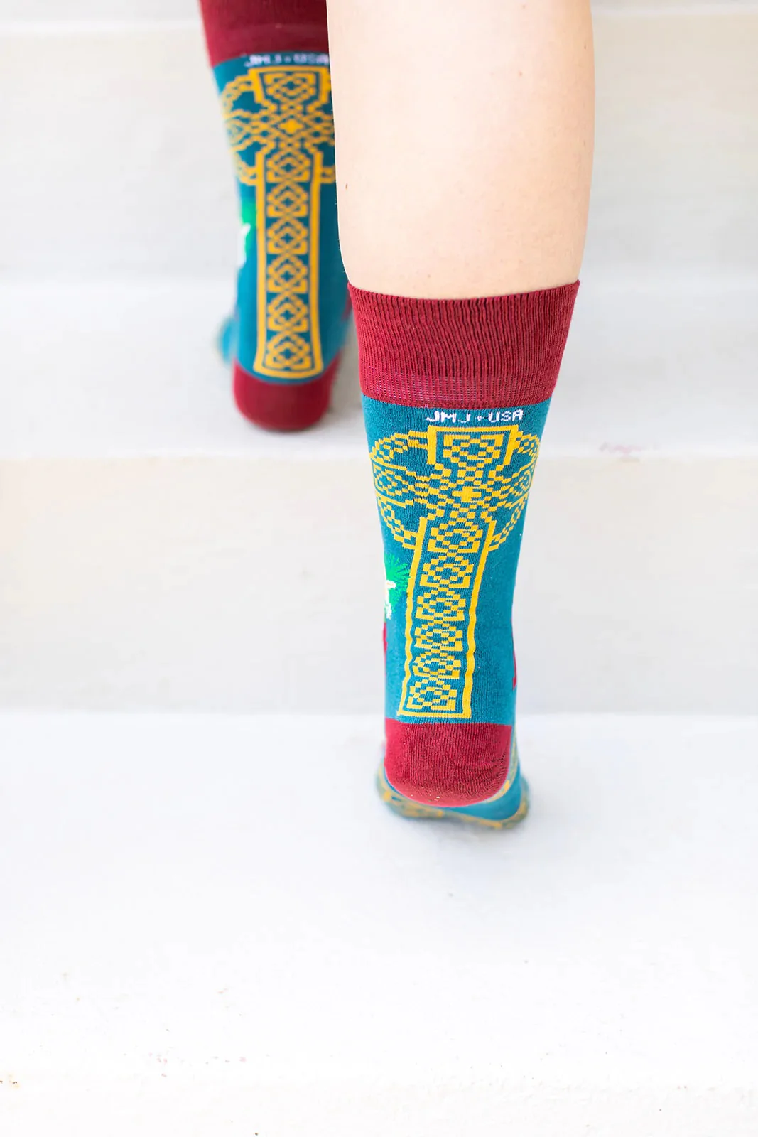 St. Dymphna Adult Socks - Image 2