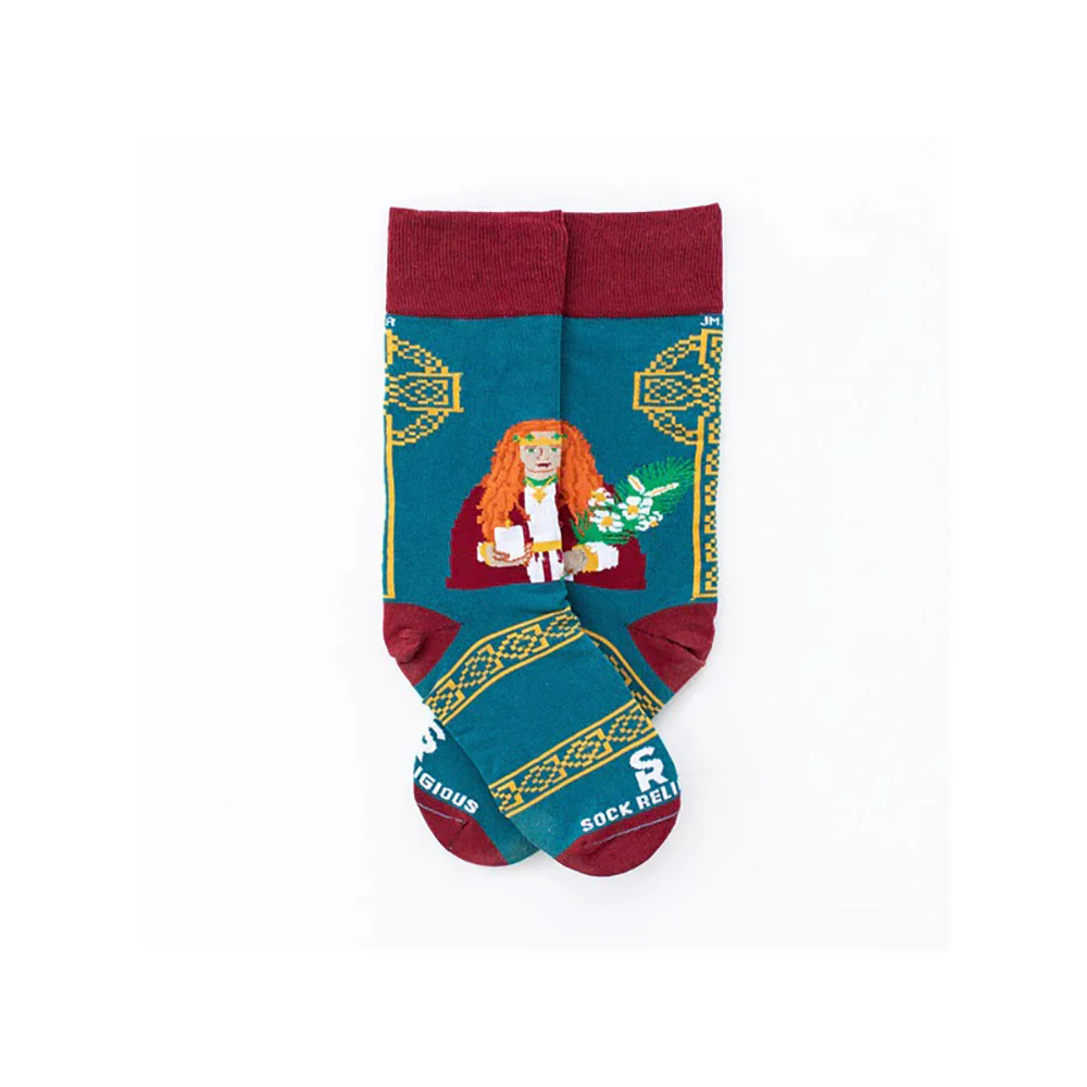 St. Dymphna Adult Socks - Image 6