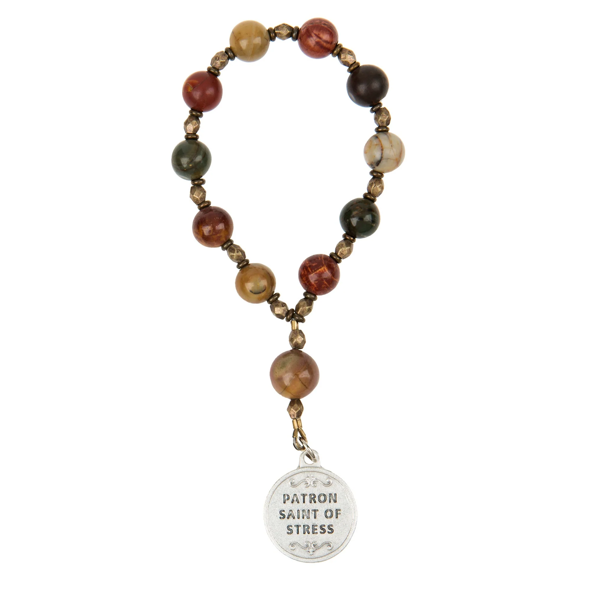 St. Dymphna Anxiety/Depression Decade Rosary with Card - Image 4