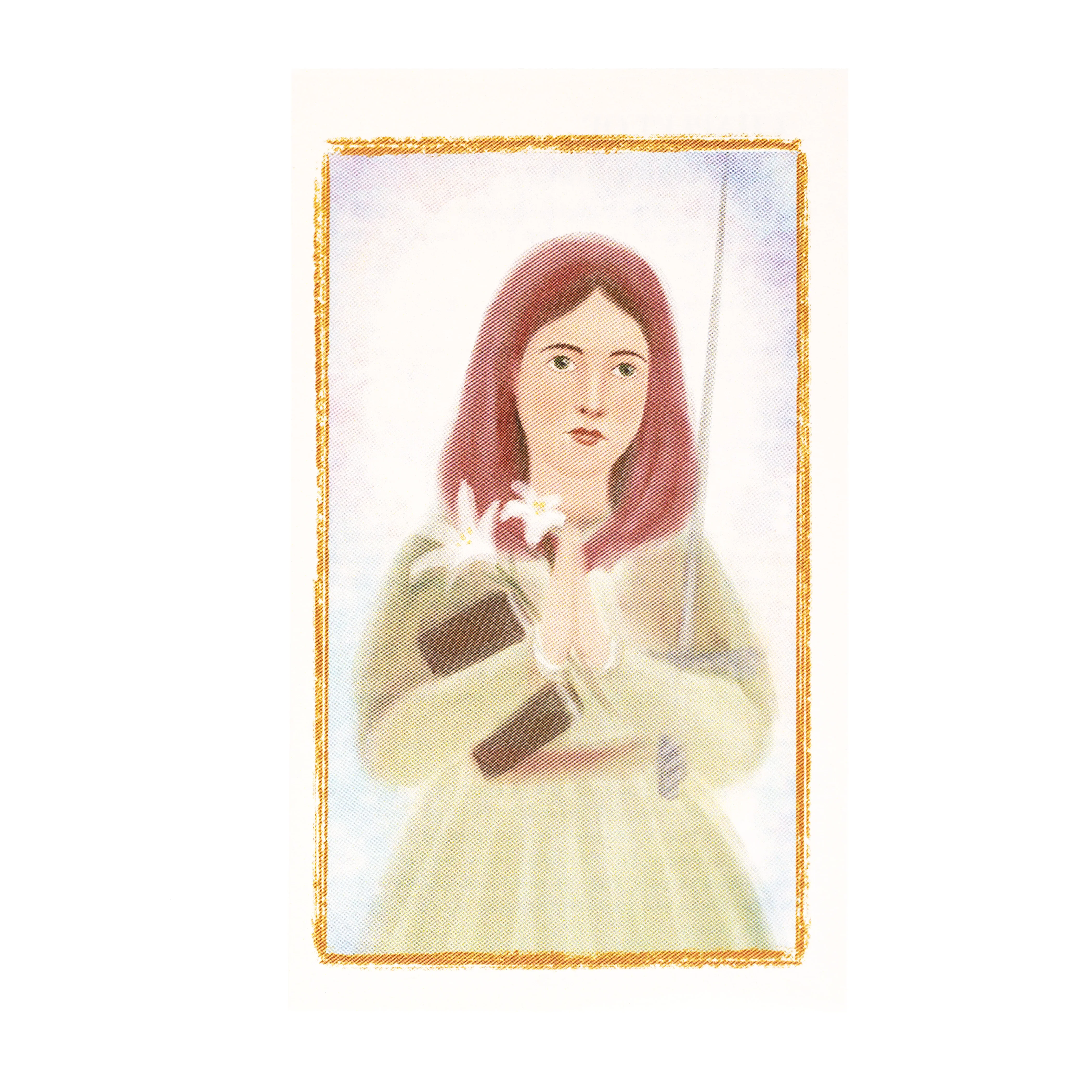 St. Dymphna Chaplet Prayer Card - Image 2