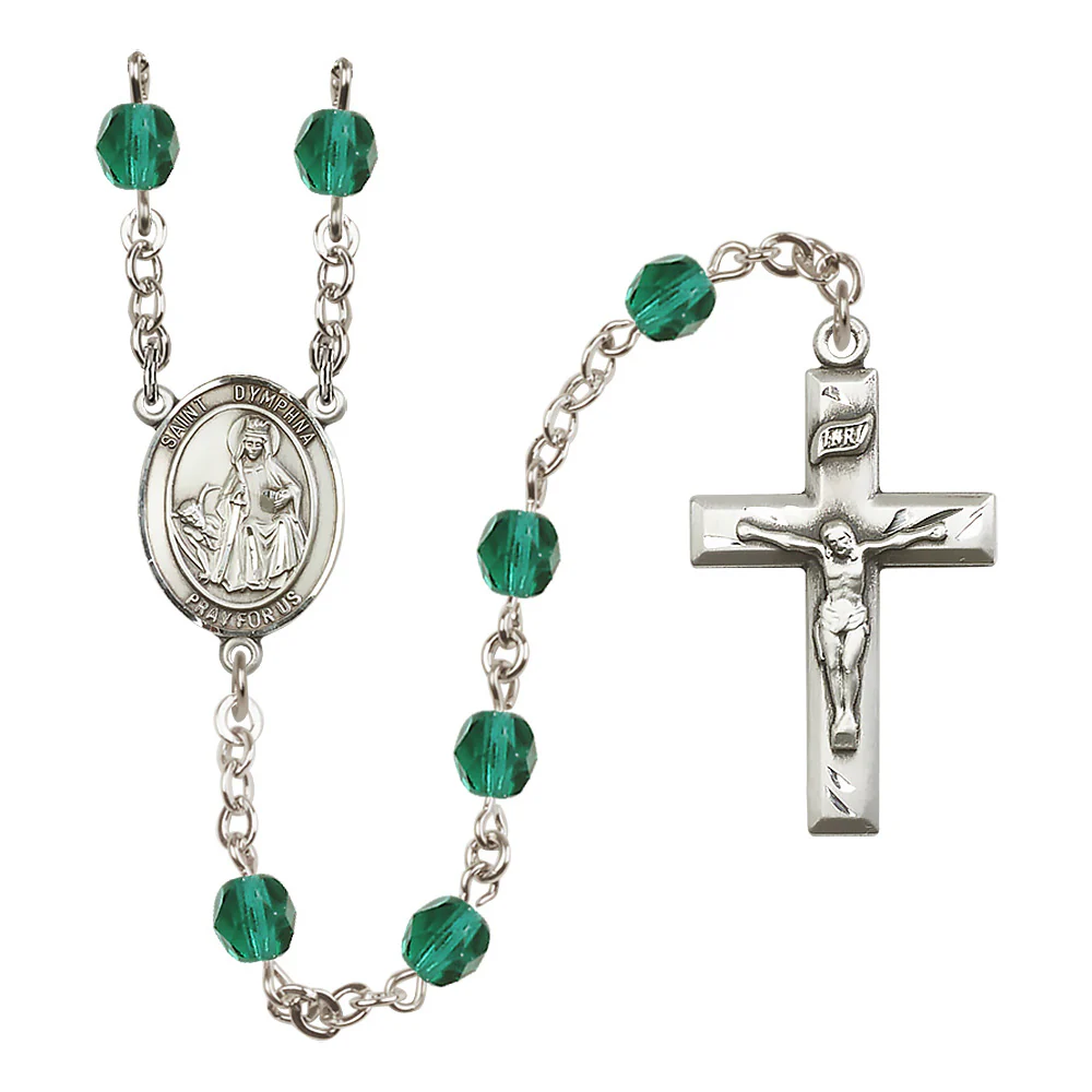 St. Dymphna Crystal Birthstone Rosary - Multiple Birthstones - Image 10