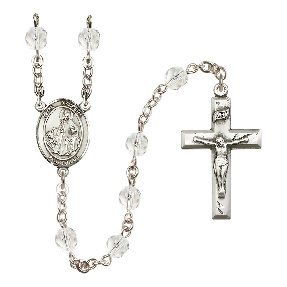 St. Dymphna Crystal Birthstone Rosary - Multiple Birthstones - Image 2