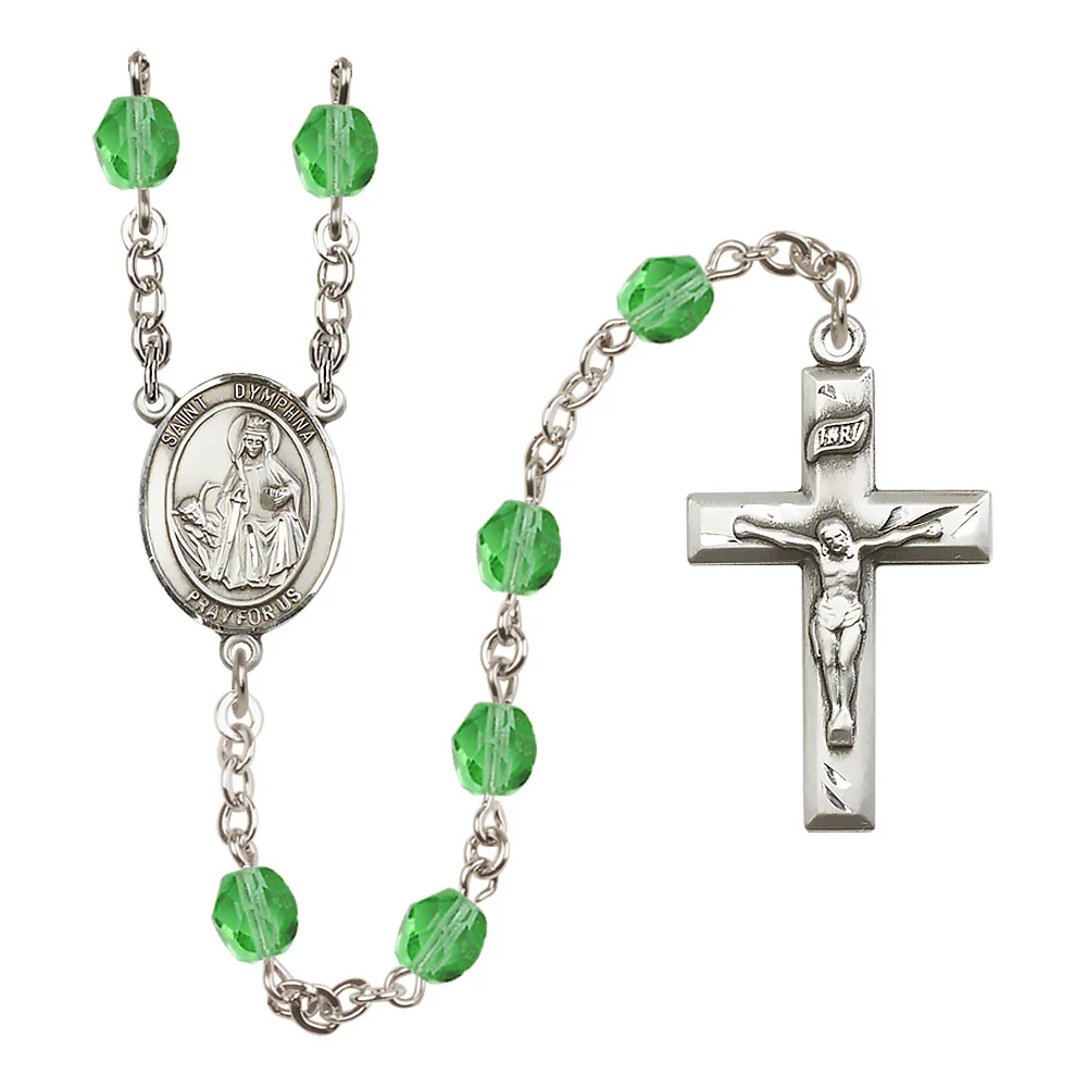 St. Dymphna Crystal Birthstone Rosary - Multiple Birthstones - Image 6