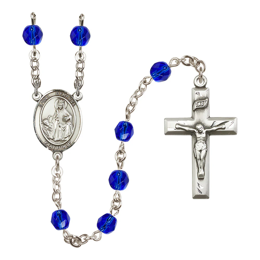 St. Dymphna Crystal Birthstone Rosary - Multiple Birthstones - Image 8