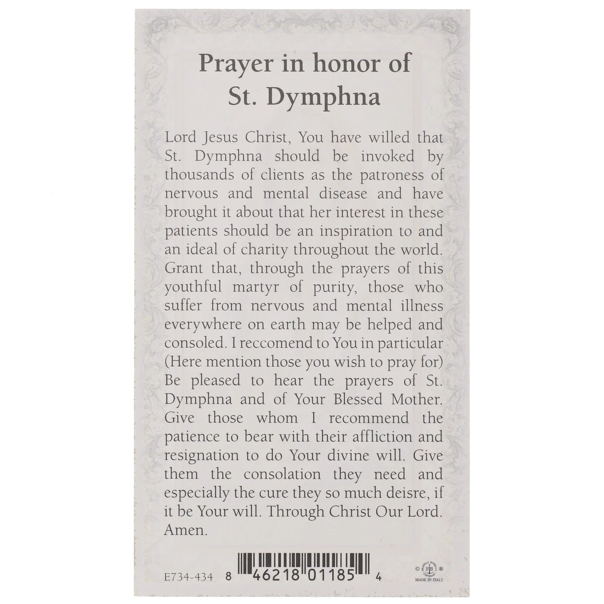 St. Dymphna Figurine