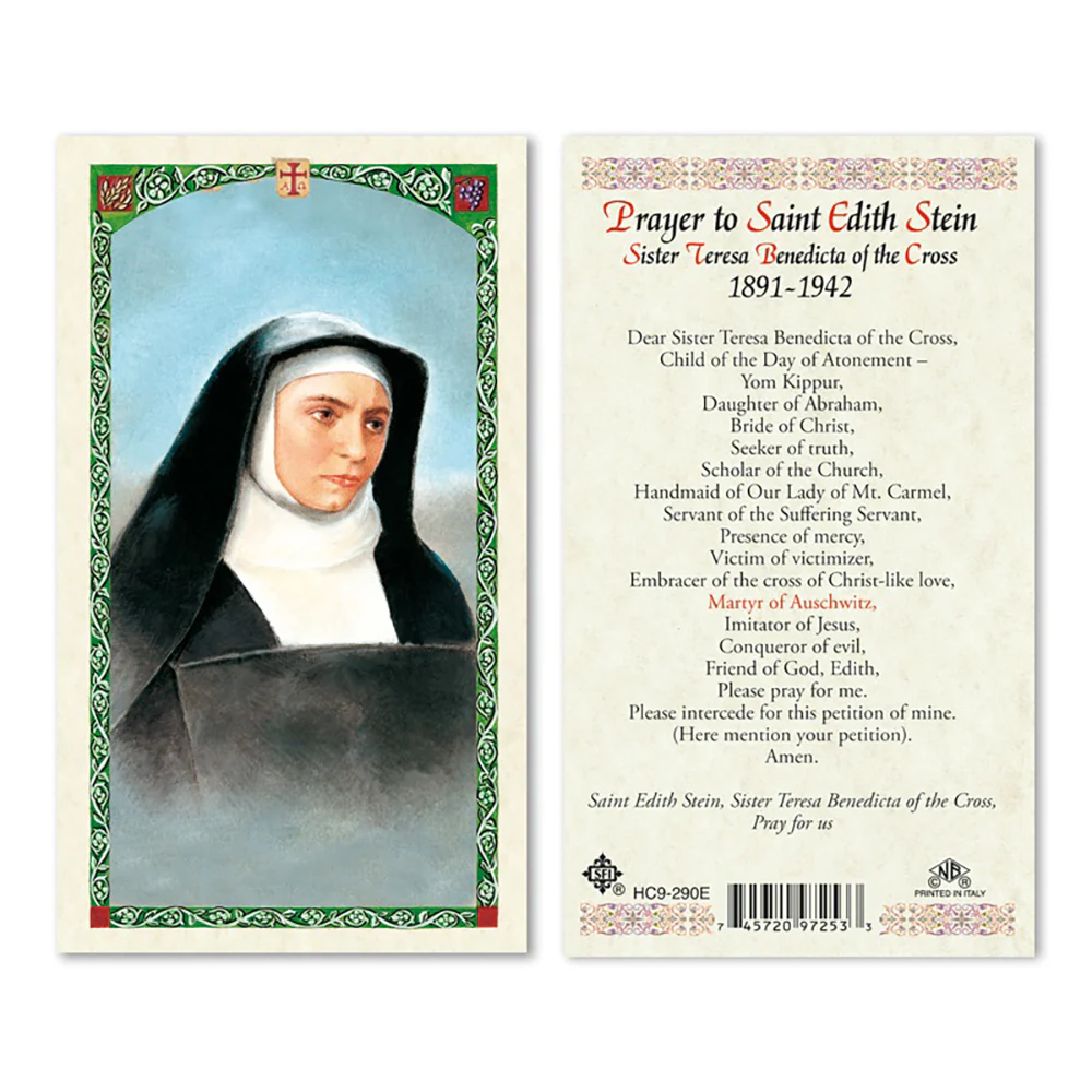 St. Edith Stein Prayer Card