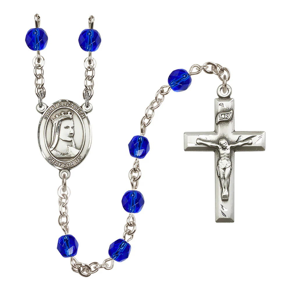 St. Elizabeth of Hungary Crystal Birthstone Rosary - Multiple Birthstones - Image 8