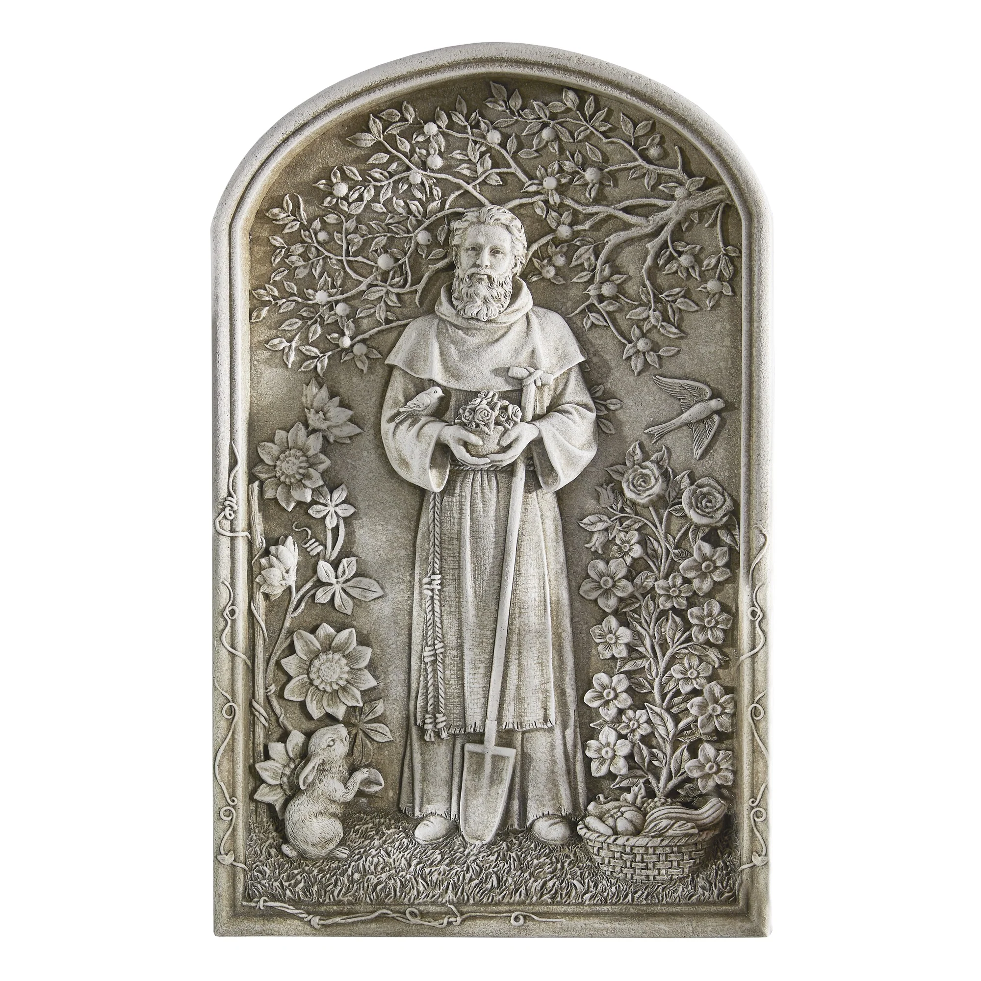 St. Fiacre Garden Plaque, 12"
