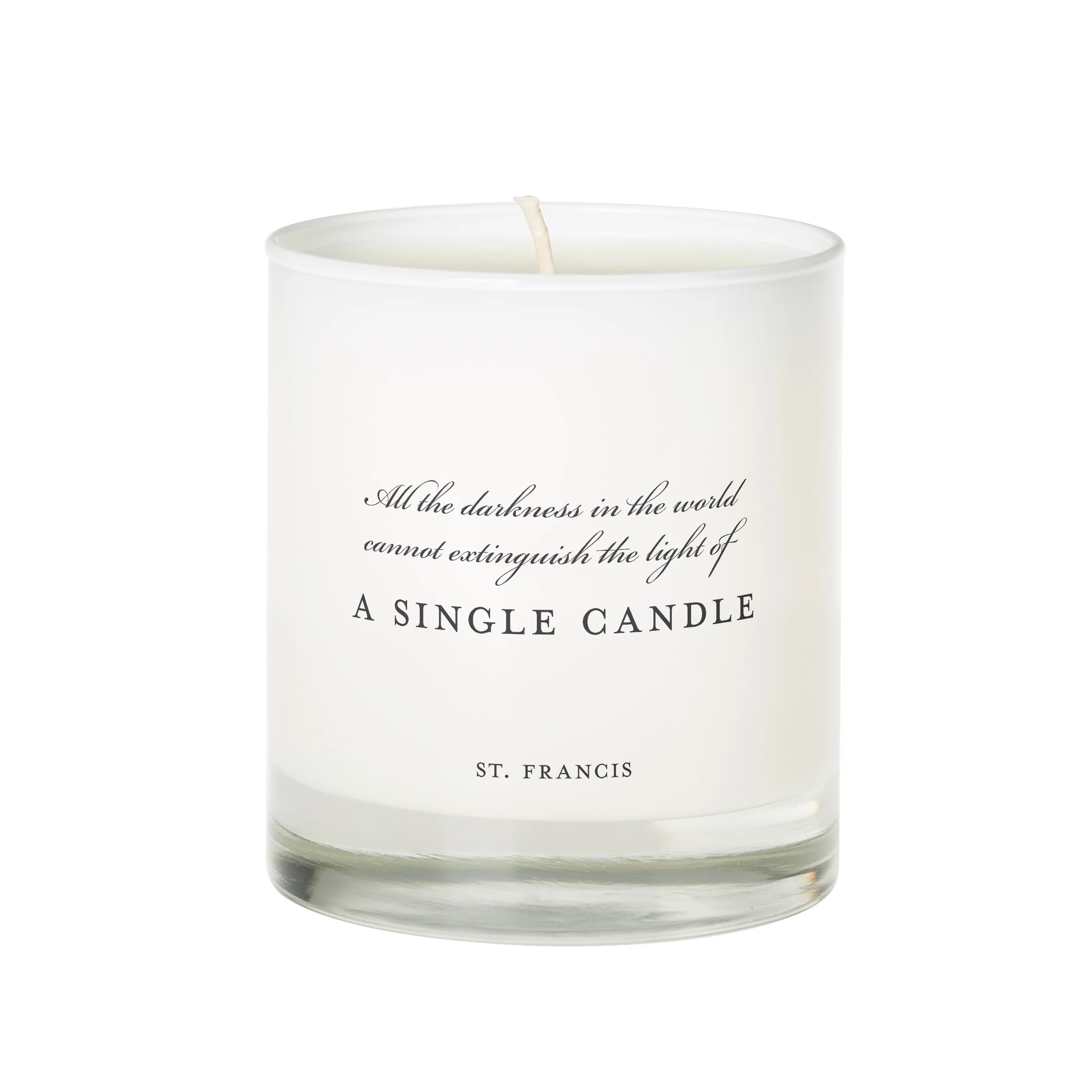 St. Francis A Single Candle Quote Scented Candle - Image 3