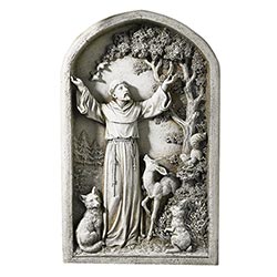 St. Francis Garden Plaque - 13"