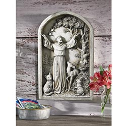 St. Francis Garden Plaque - 13" - Image 2