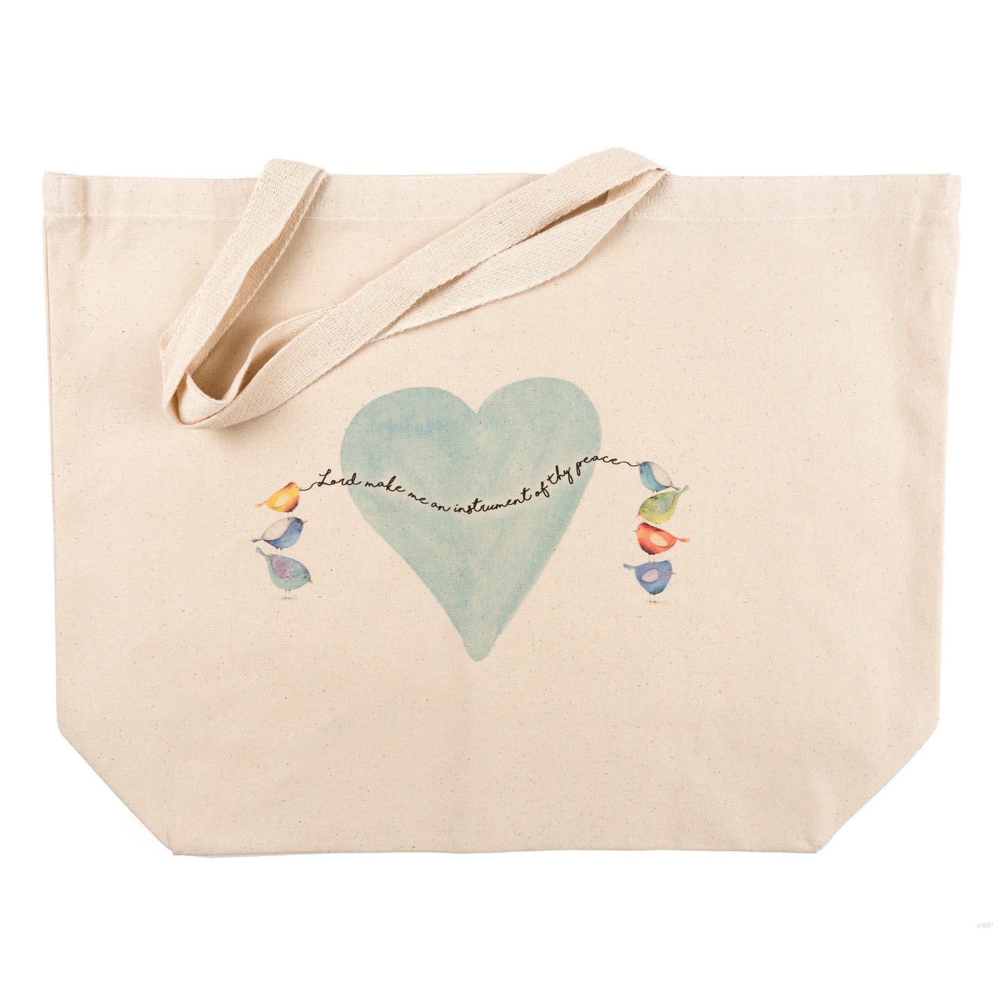 St. Francis "Instrument of Thy Peace" Canvas Tote - Image 3