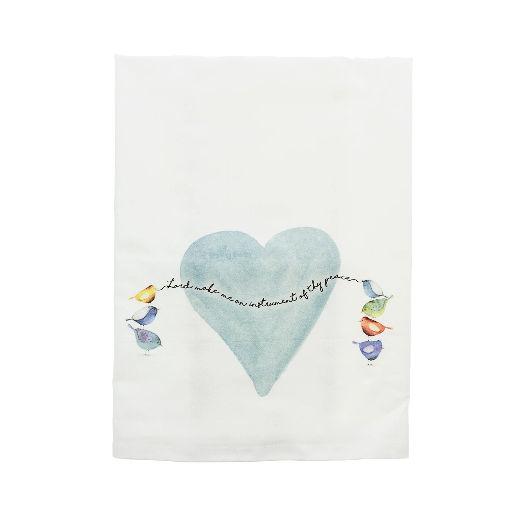 St. Francis "Instrument of Thy Peace" Flour Sack Dish Towel - Image 2