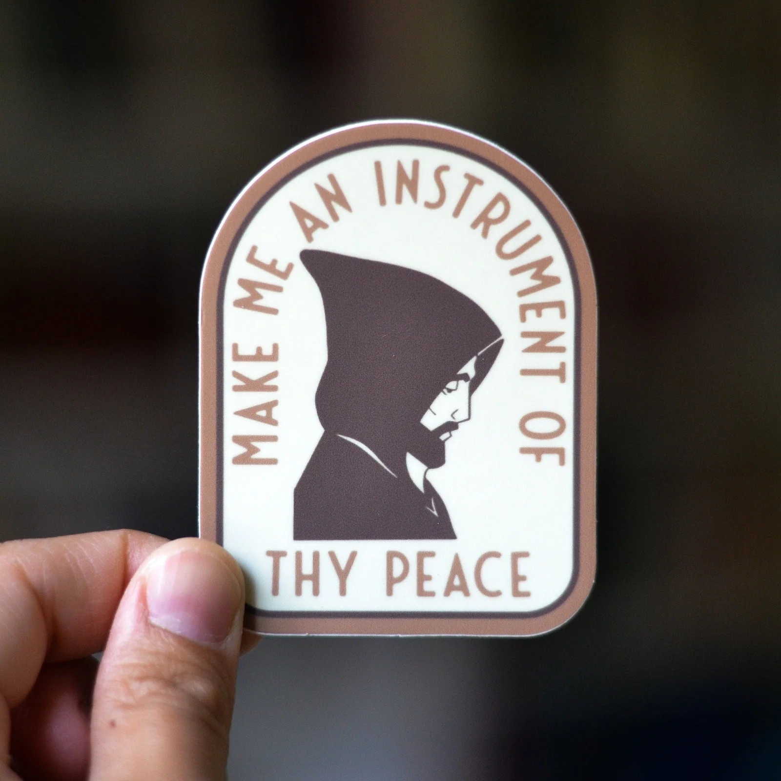 St. Francis Peace Vinyl Sticker - Image 4