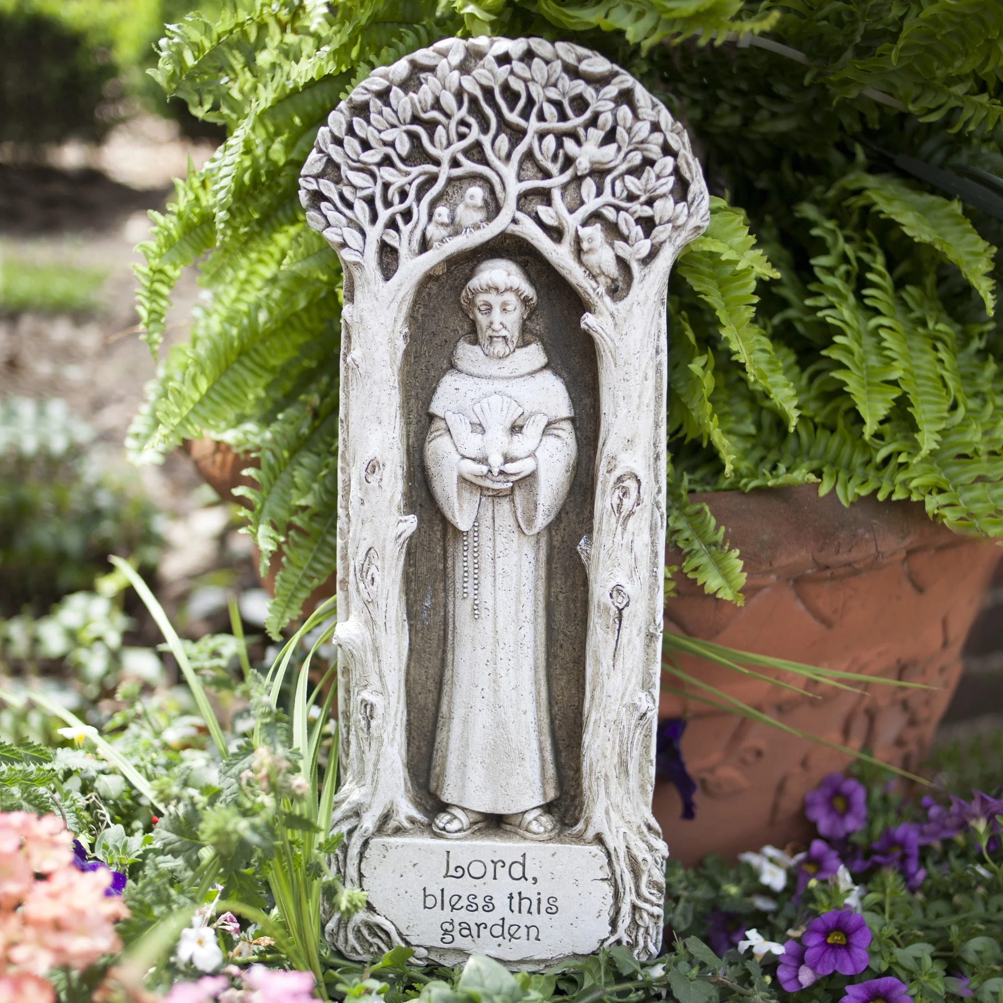 St. Francis "Lord Bless this Garden" Plaque