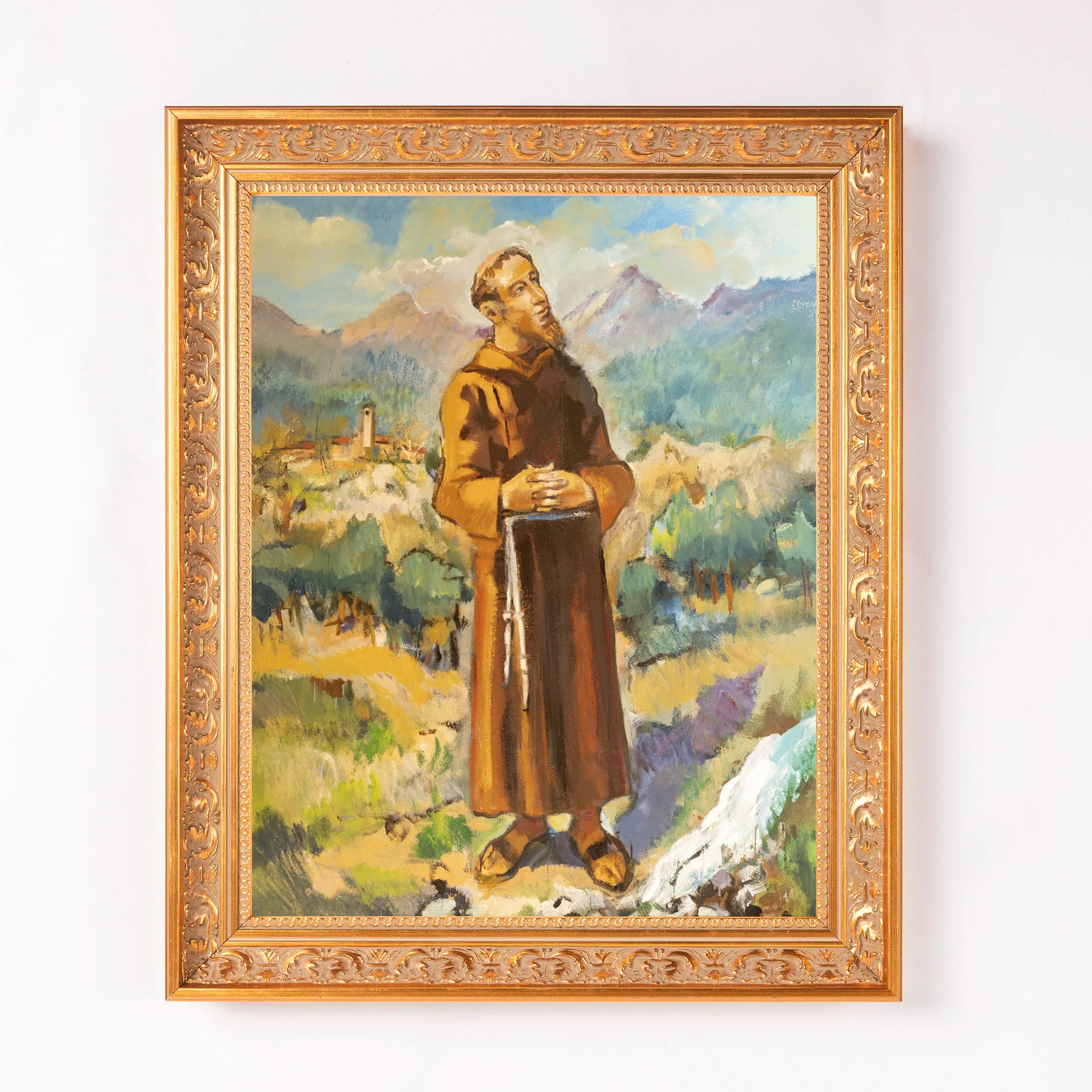 St. Francis Watercolor Framed Canvas - Sacred Classics Collection - Image 2