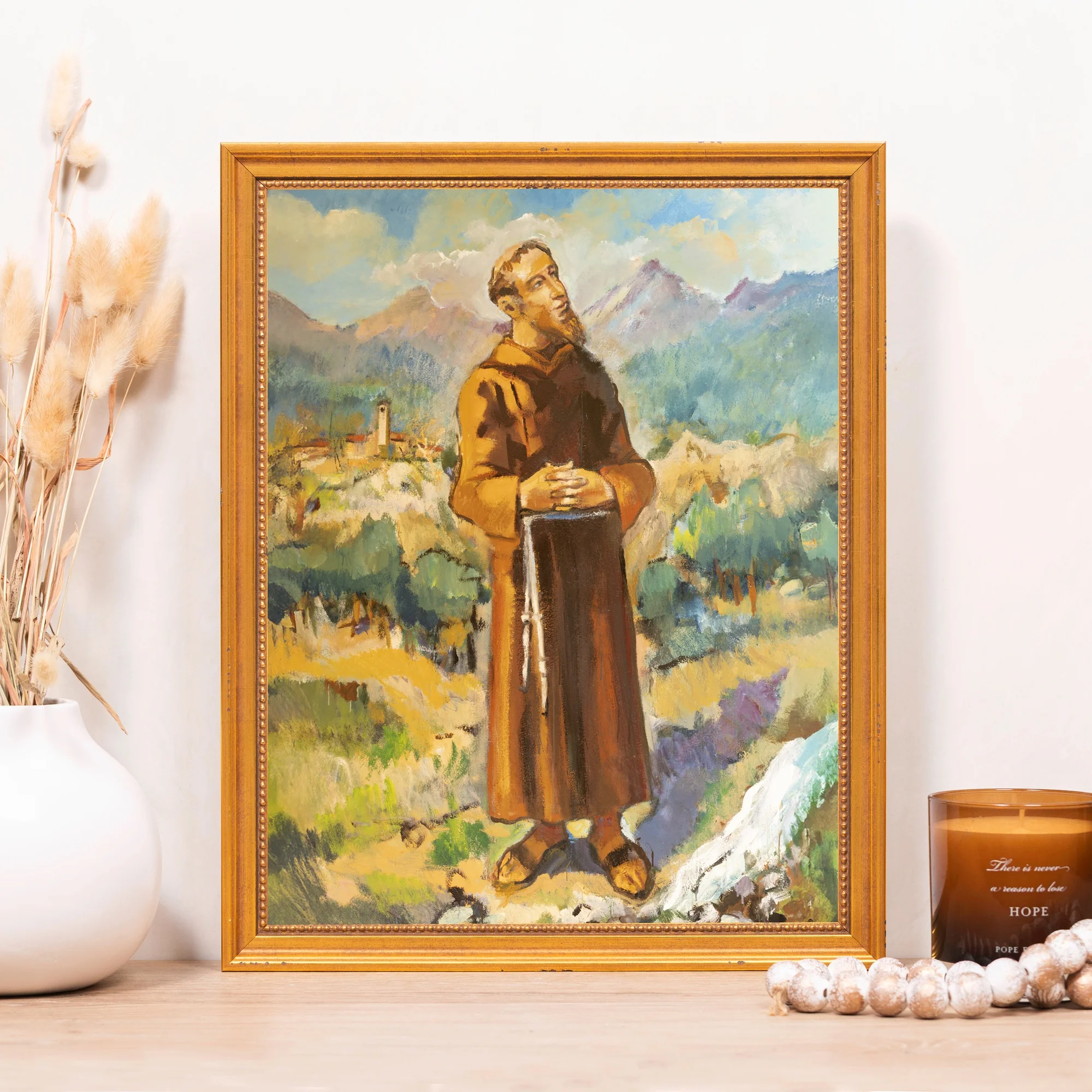 St. Francis Watercolor Framed Canvas - Sacred Classics Collection - Image 4