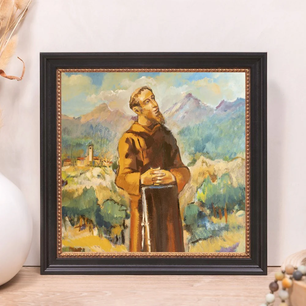 St. Francis Watercolor Framed Canvas - Sacred Mini Collection - Image 9