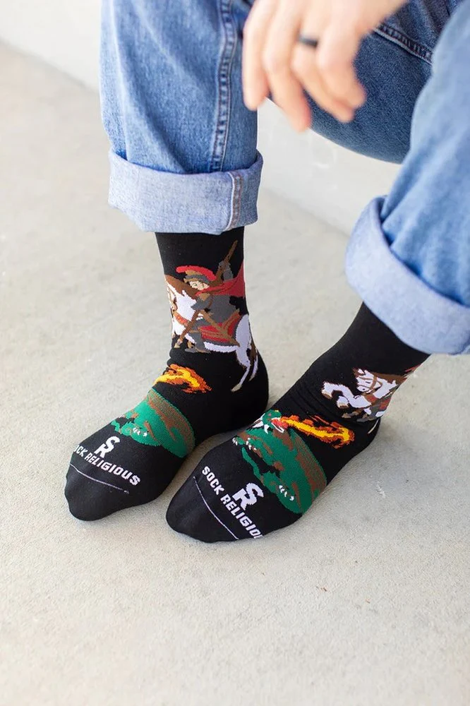 St. George & the Dragon Adult Socks - Image 6