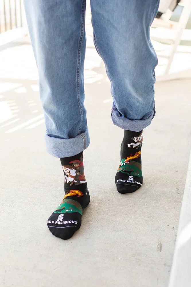 St. George & the Dragon Adult Socks - Image 7