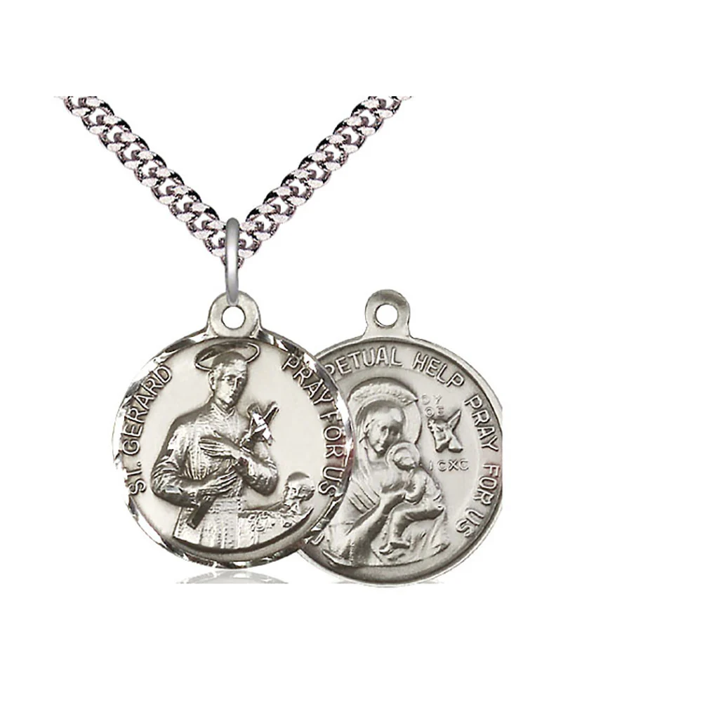 St. Gerard & Our Lady Perpetual Help Pregnancy Patrons Necklace
