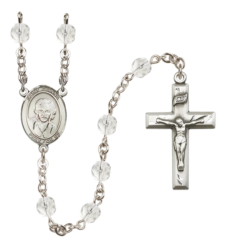St. Gianna Beretta Molla Crystal Birthstone Rosary - Multiple Birthstones - Image 4