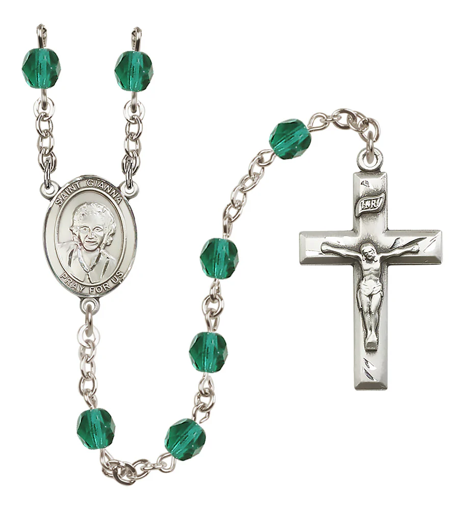 St. Gianna Beretta Molla Crystal Birthstone Rosary - Multiple Birthstones - Image 9