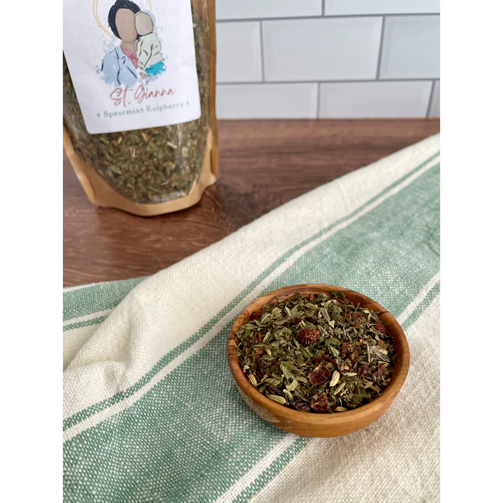 St. Gianna Spearmint Digestive Herbal Tea - Image 5