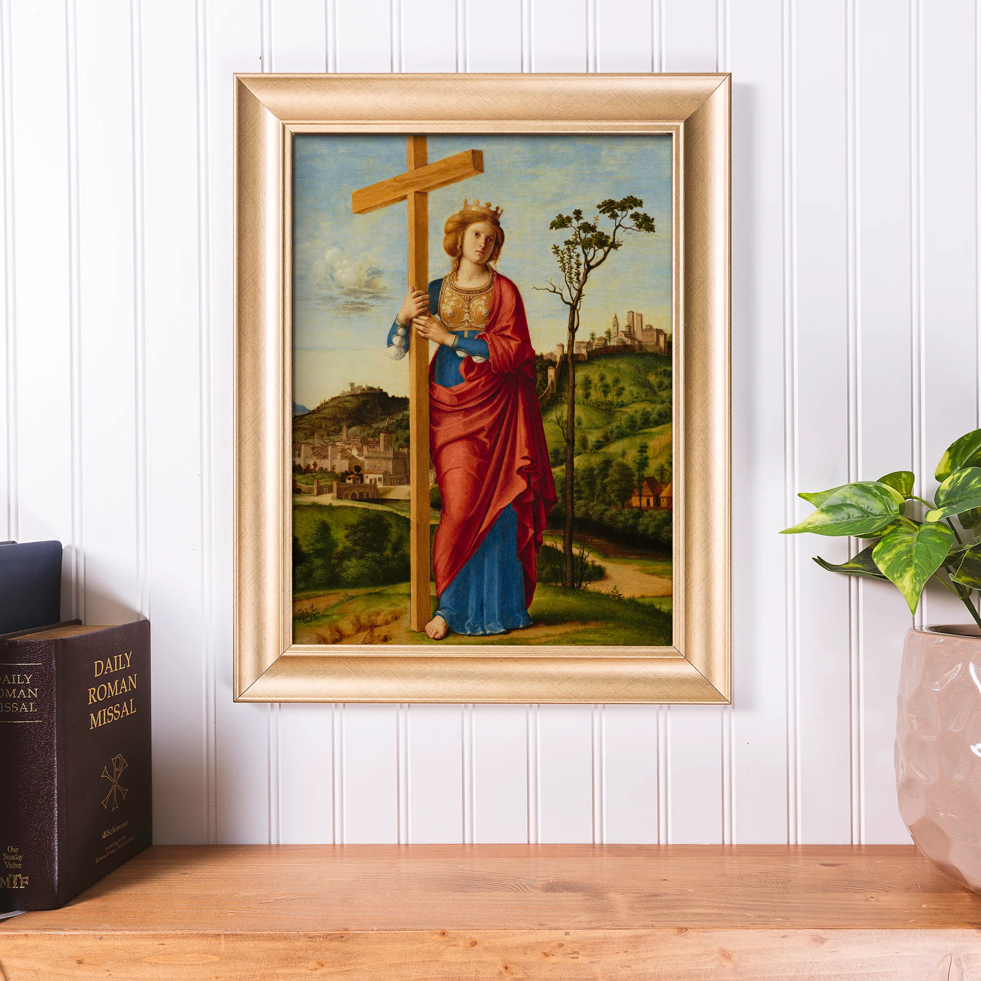 St. Helena Antique Gold Framed Print - Multiple Sizes - Image 3