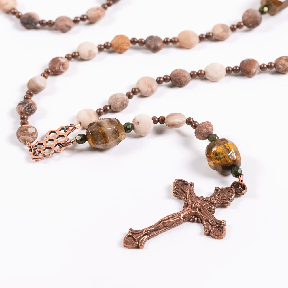 St. Hildegard Honeycomb Rosary - Image 2