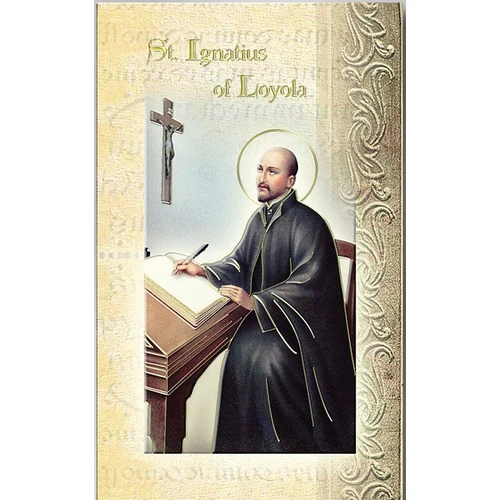 St. Ignatius of Loyola - Mini Lives of the Saints Folded Prayer Card