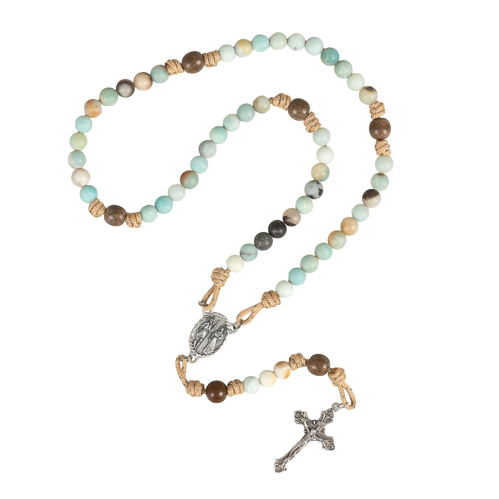 St. Isidore & Maria Paracord Rosary - Image 2