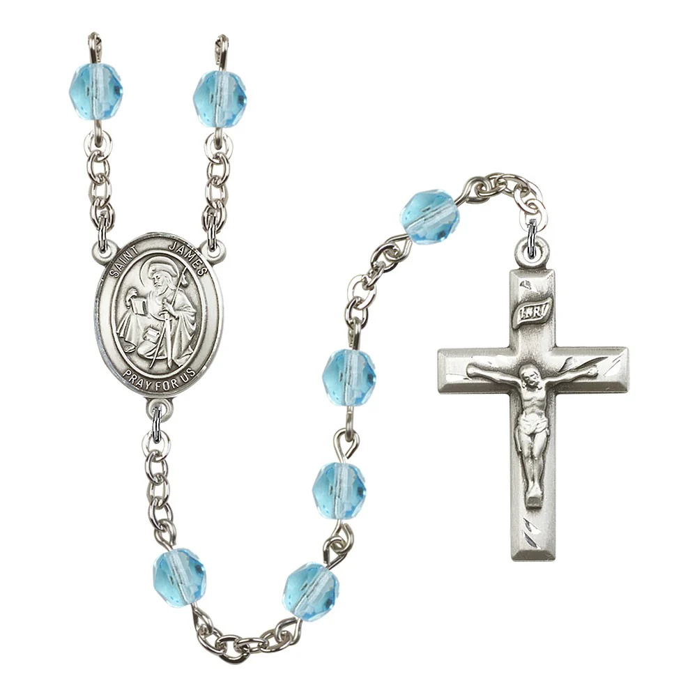 St. James the Greater Crystal Birthstone Rosary - Multiple Birthstones - Image 2