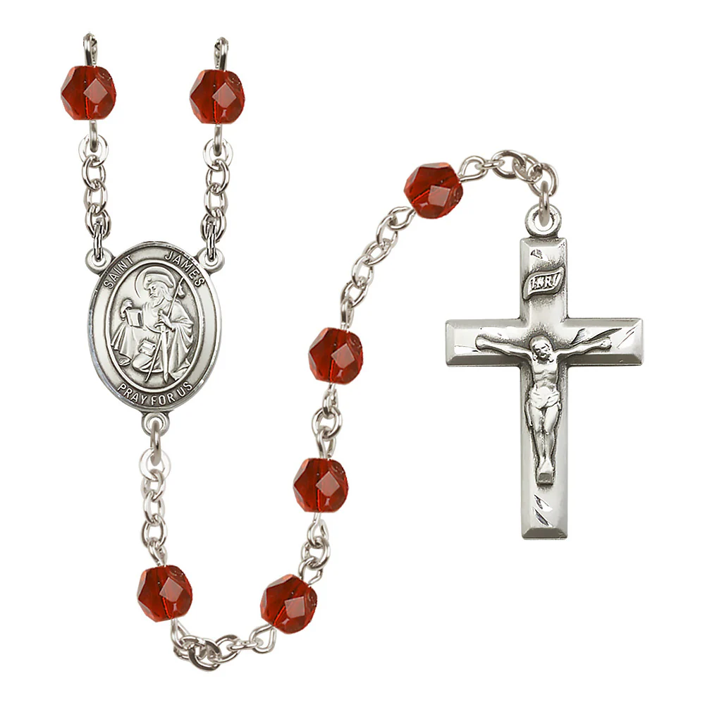 St. James the Greater Crystal Birthstone Rosary - Multiple Birthstones - Image 5