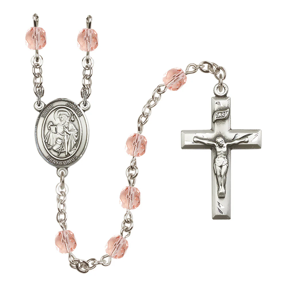 St. James the Greater Crystal Birthstone Rosary - Multiple Birthstones - Image 7