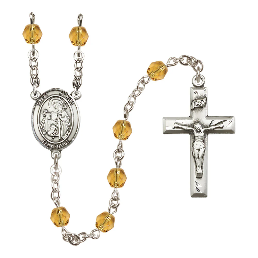 St. James the Greater Crystal Birthstone Rosary - Multiple Birthstones - Image 8