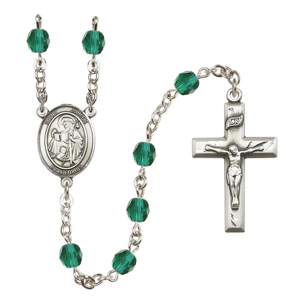 St. James the Greater Crystal Birthstone Rosary - Multiple Birthstones - Image 9