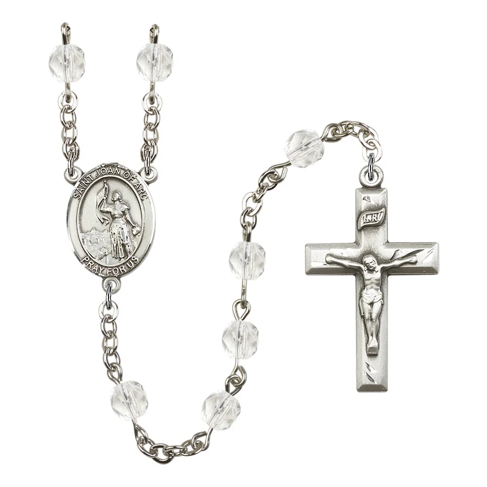 St. Joan of Arc Crystal Birthstone Rosary - Multiple Birthstones - Image 7