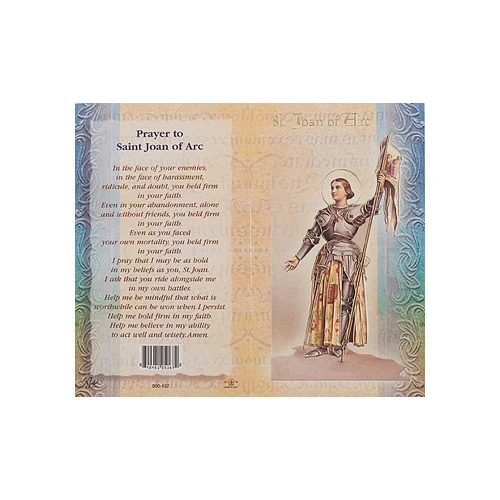 St. Joan of Arc - Mini Lives of the Saints Folded Prayer Card - Image 2
