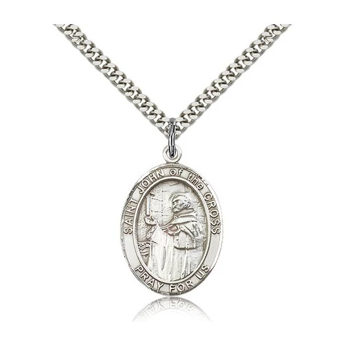 St. John of the Cross Pendant with Chain, Bliss, Sterling Silver