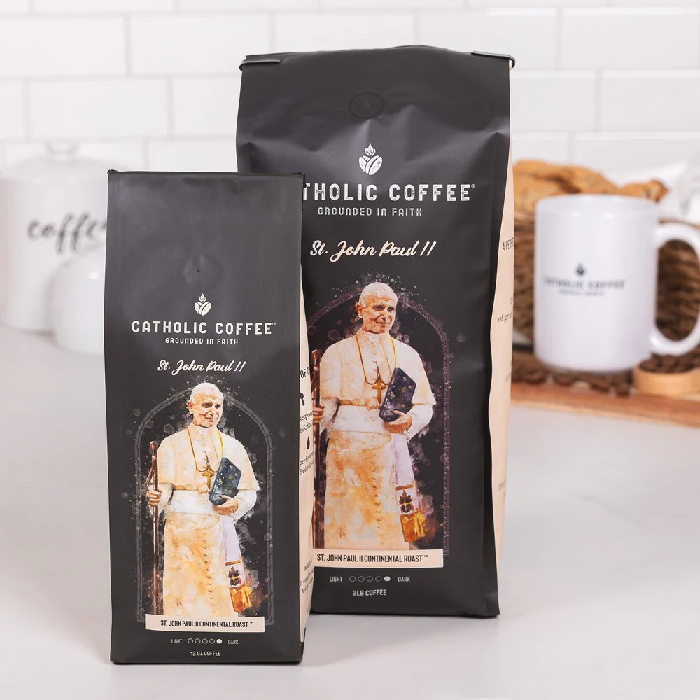 St. John Paul II Peruvian Dark Roast Coffee - 2 lb. Bag - Image 3
