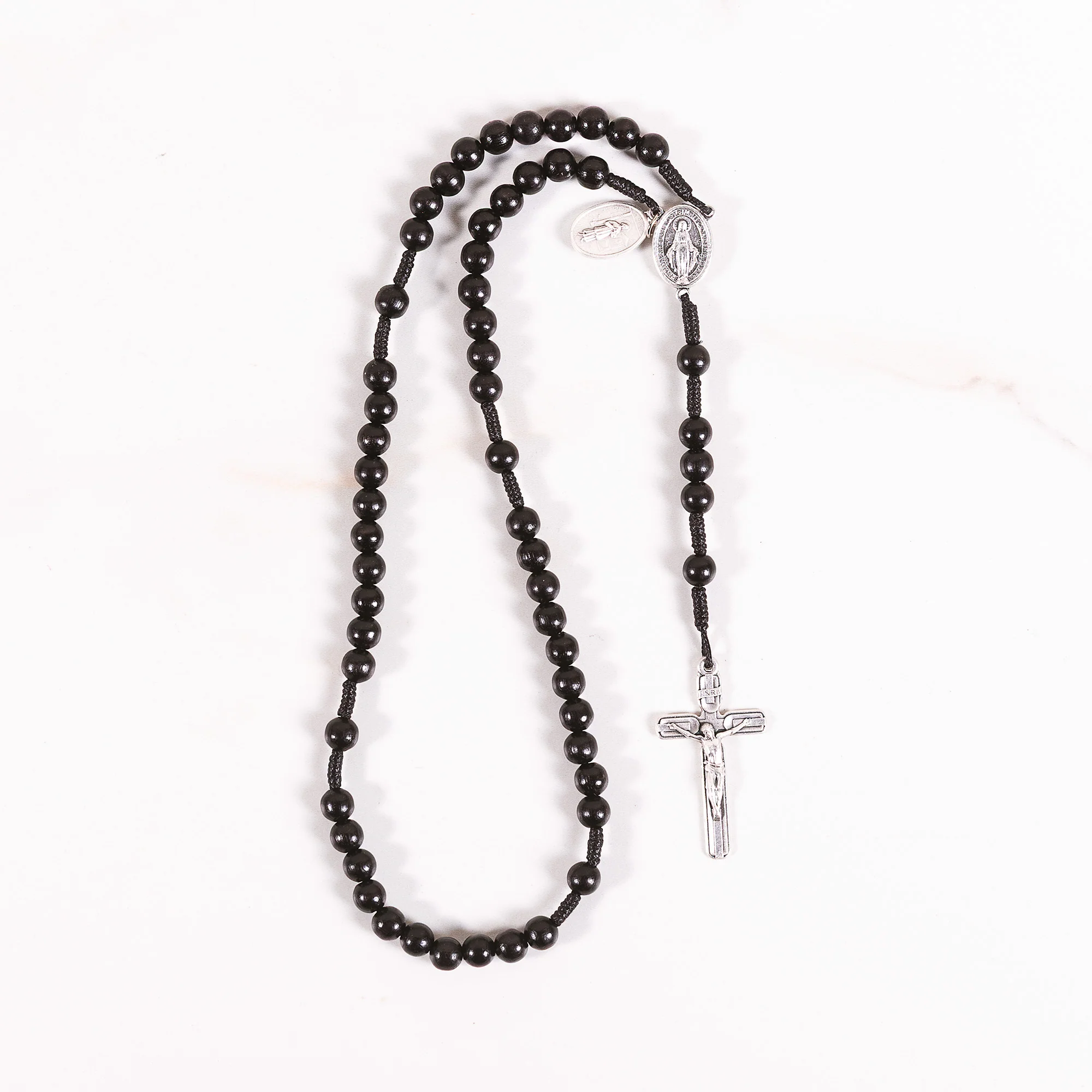 St. John Vianney Black Cord Rosary - Image 5