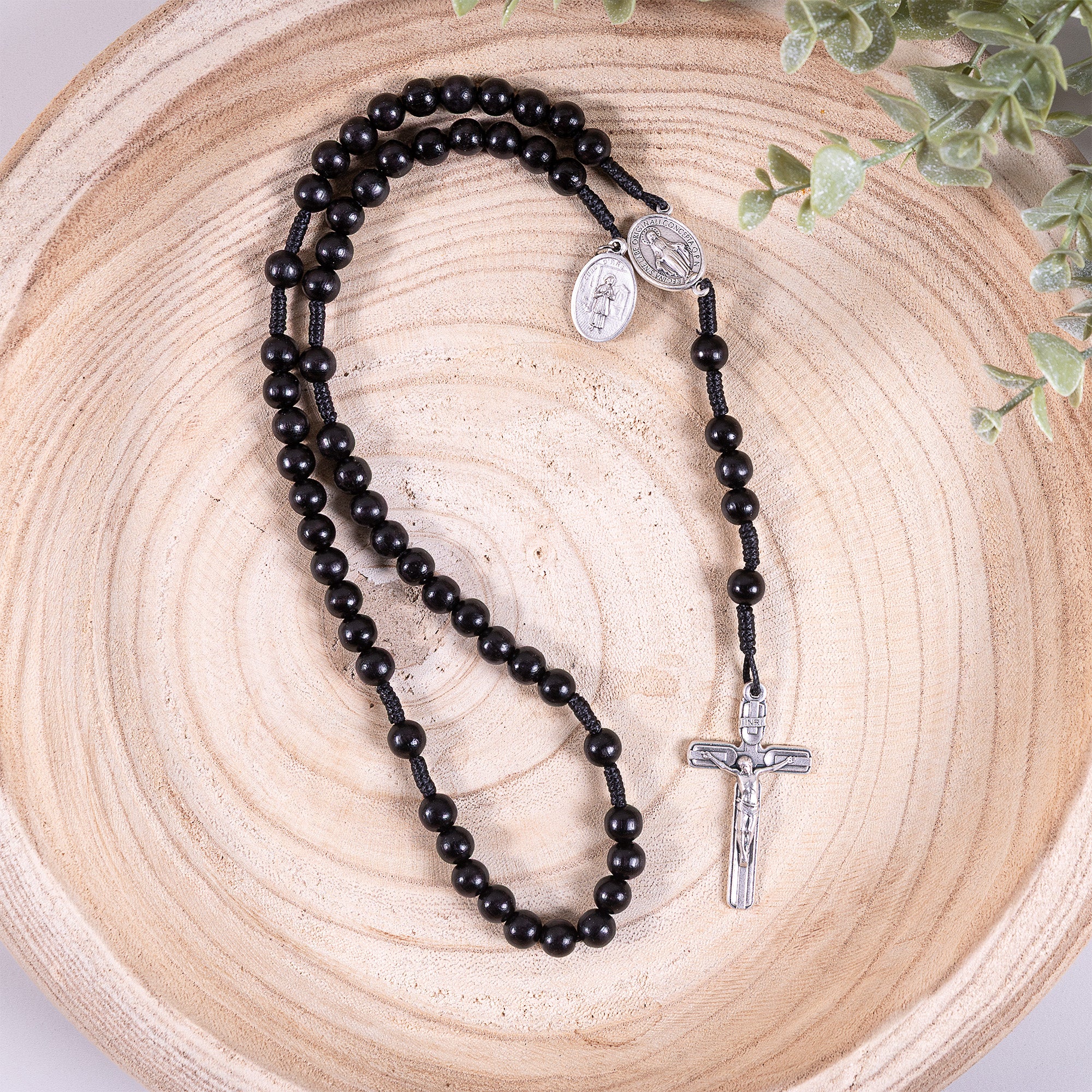 St. John Vianney Black Cord Rosary - Image 6