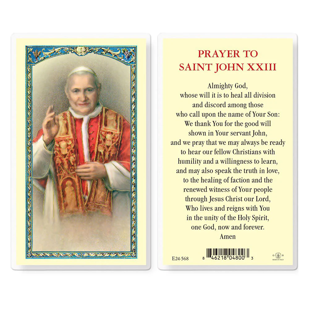 St. John XXIII Prayer Card