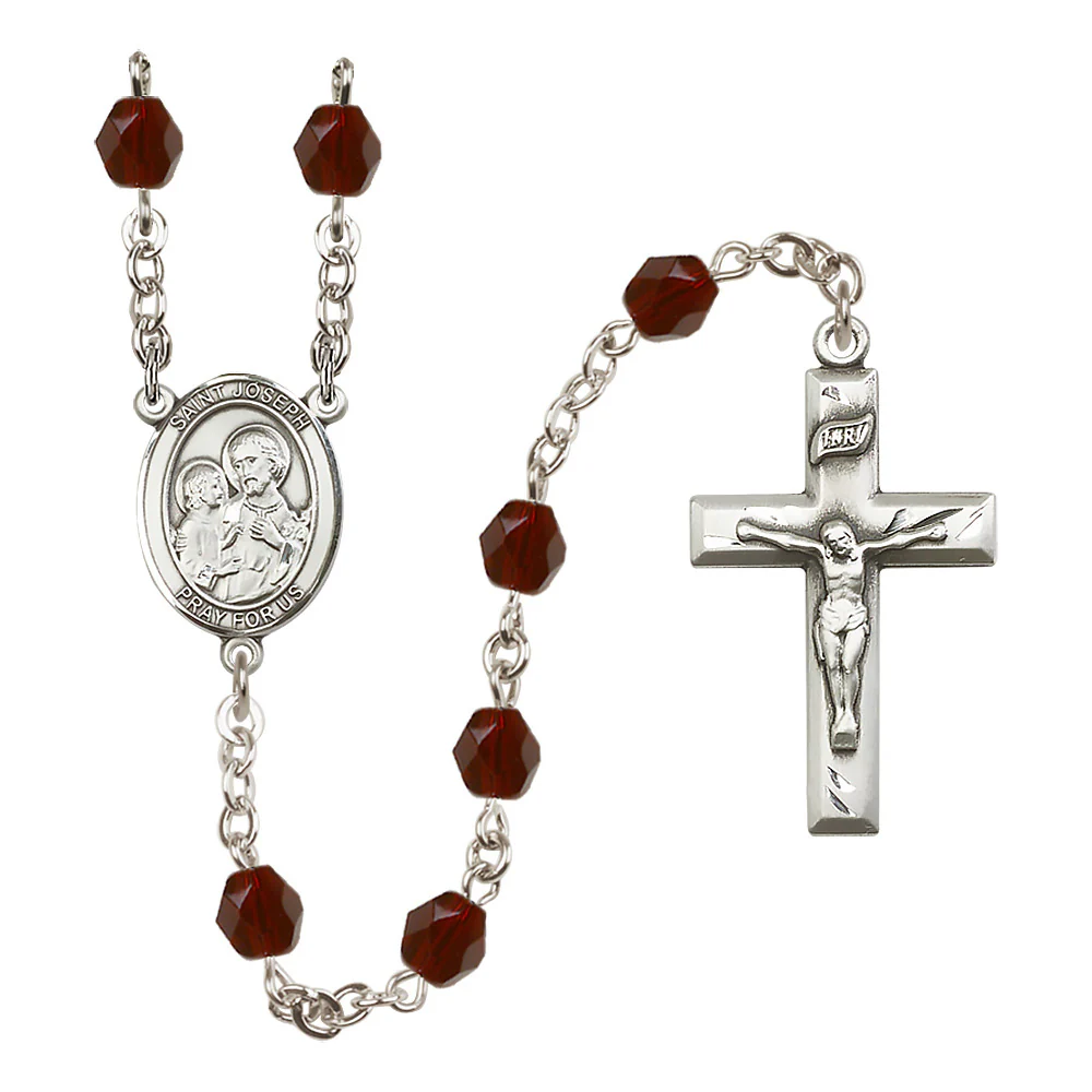 St. Joseph Birthstone Rosary - Multiple Birthstones