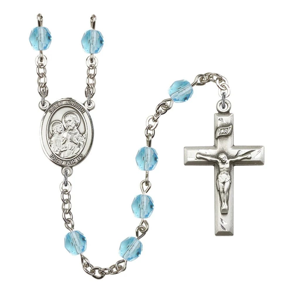 St. Joseph Birthstone Rosary - Multiple Birthstones - Image 11