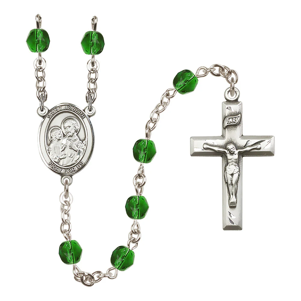 St. Joseph Birthstone Rosary - Multiple Birthstones - Image 4